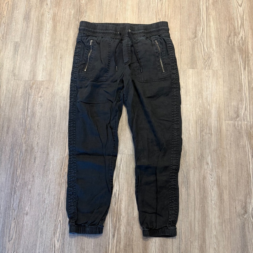 Athleta Womens 10 Cabo Linen Jogger Faded Black
